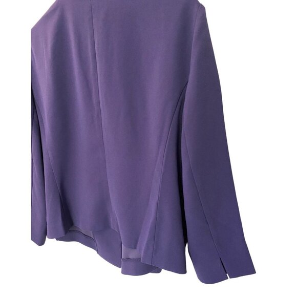 New With Tags Ann Taylor Purple Relaxed Blazer Women's XL - Picture 3 of 5